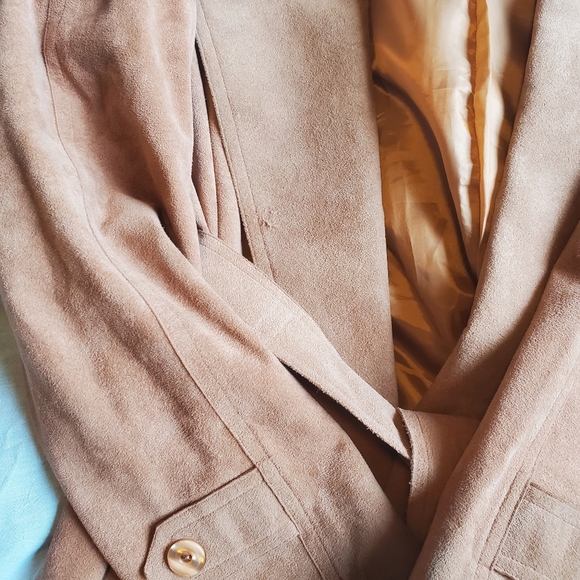 Vintage Herbert Levy Ultra Suede Trench Coat - Picture 7 of 9